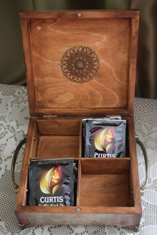 Шкатулка для чайных пакетиков)