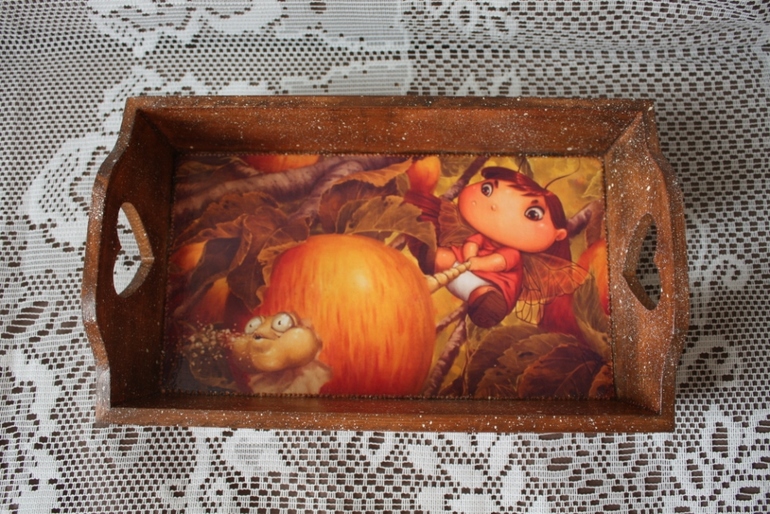 Кухонные принадлежности в технике декупаж