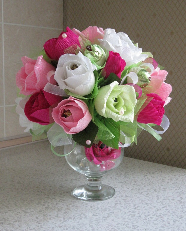 Букет на бокале.