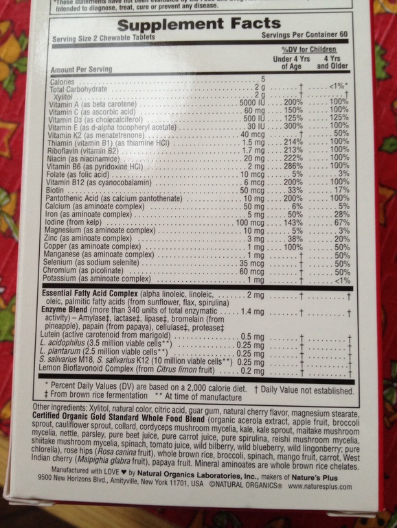 Органические витамины для ребенка: помогите разобраться