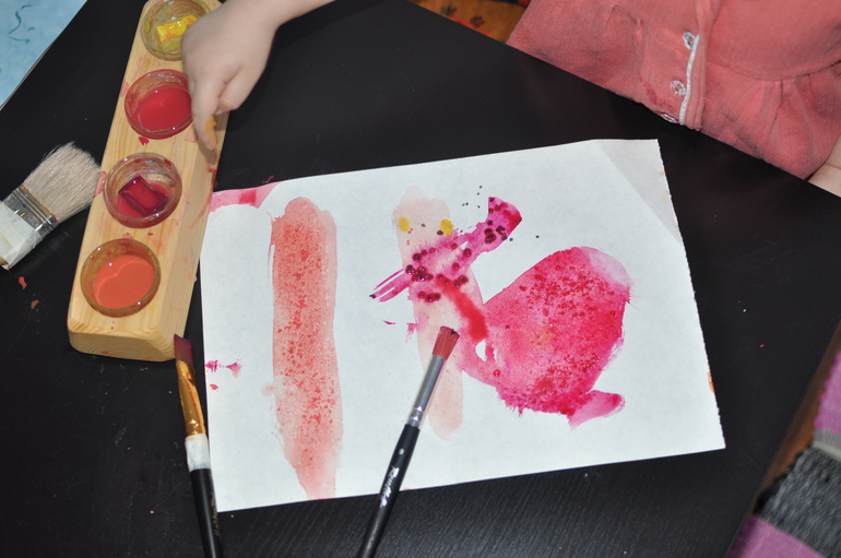 Акварель + соль