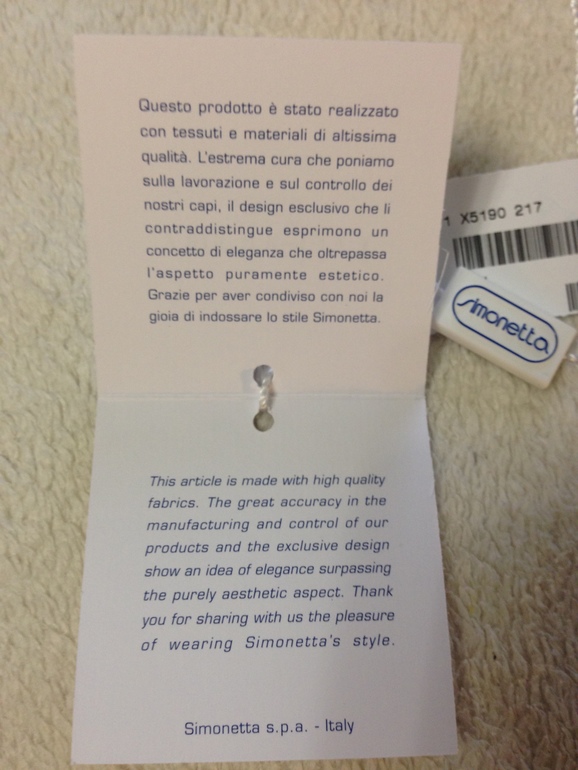 Simonetta: неужели подделка????