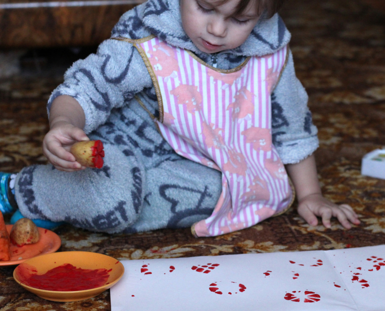 Мы тоже готовимся в художники. Первое занятие