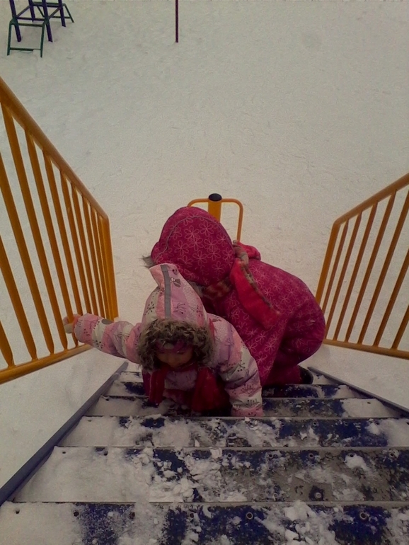 наши прогулочки в минус 13-15 градусов