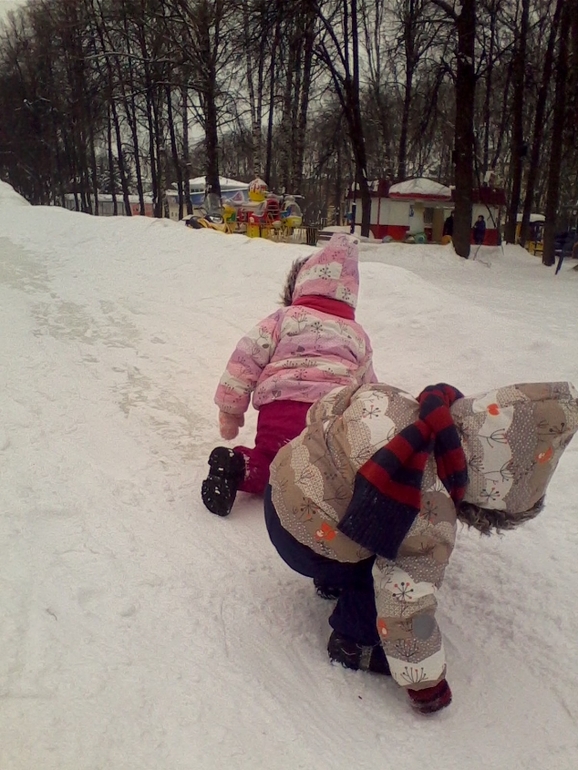 наши прогулочки в минус 13-15 градусов