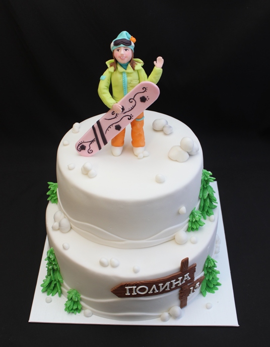 Торт для сноубордистки