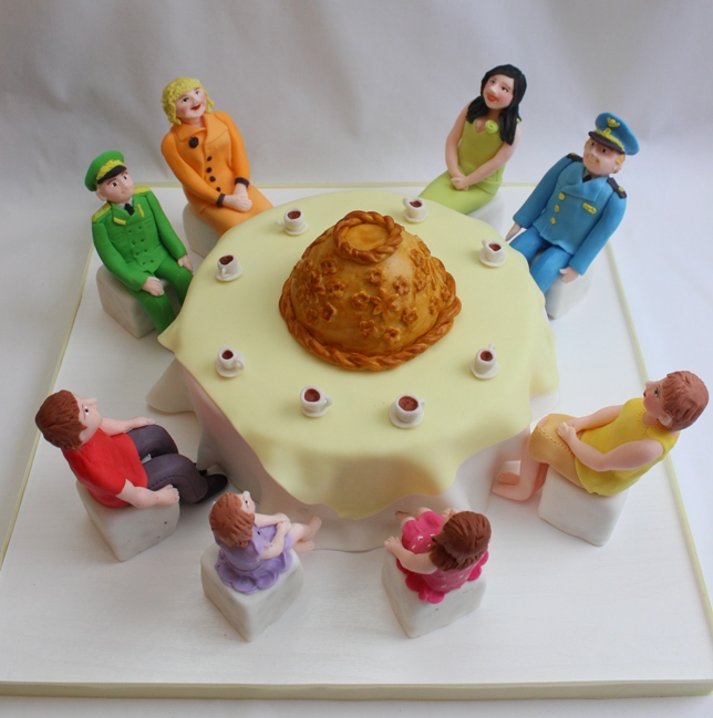 Семейное чаепитие с караваем