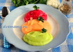 Веселое картофельное пюре «Светофор»