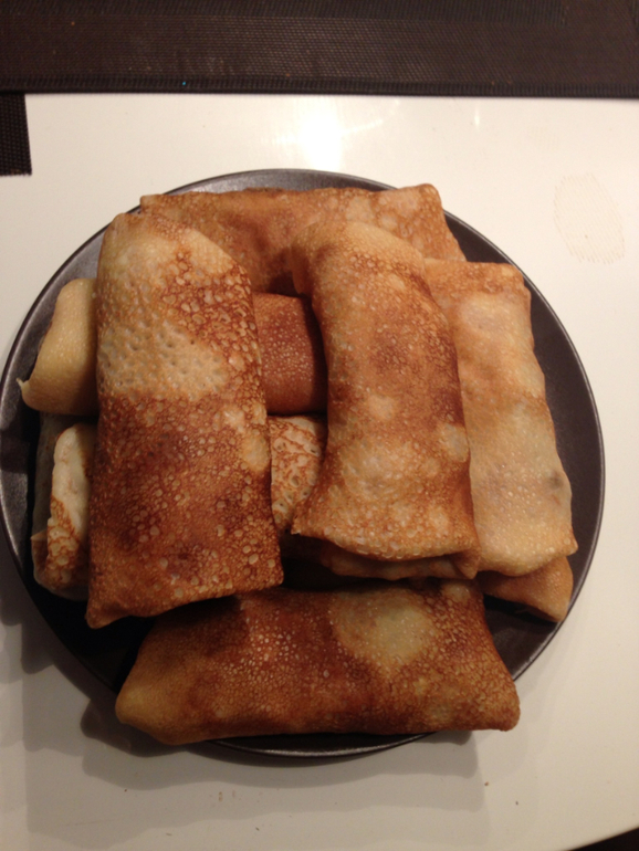 Вот и мои масленичные блинчики с мясом!