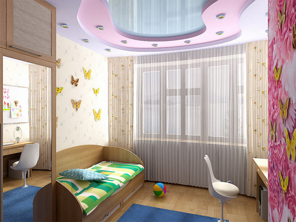 Порхающие бабочки для девочки