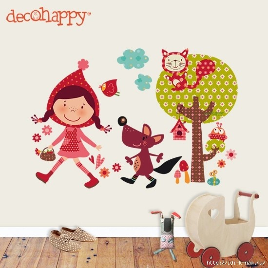 Стикеры для детской - дизайн своими руками