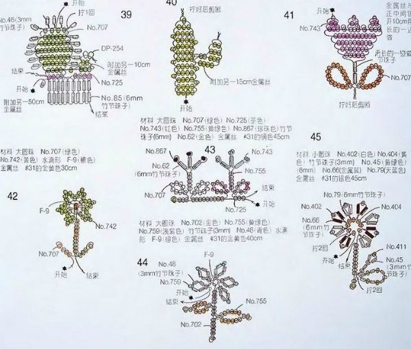 Миниатюрные фигурки из бисера