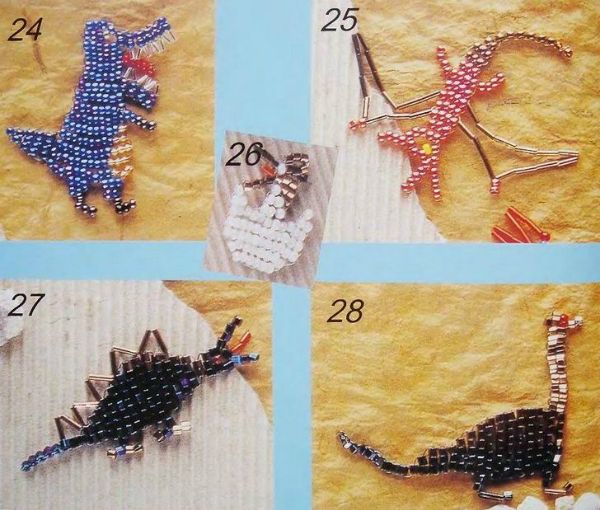 Миниатюрные фигурки из бисера