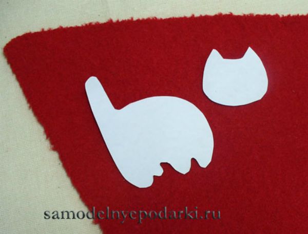 Кошки-брошки из ткани