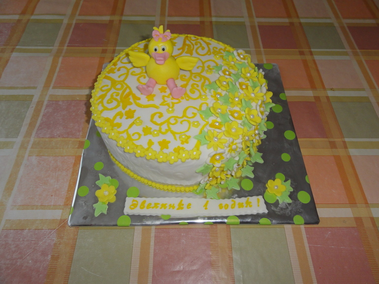 Детский тортик с цыпленком