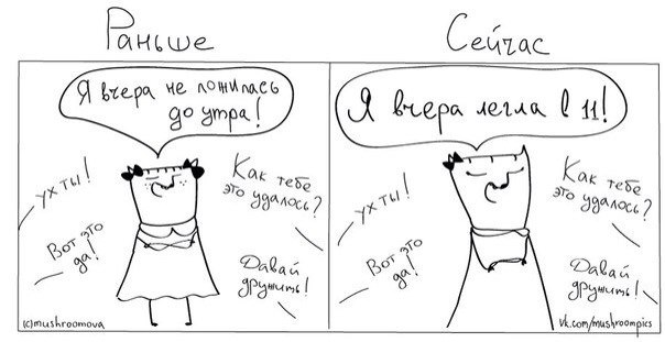 До и После рождения детей)