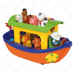 Продам б/у игрушки (Ноев ковчег Kiddieland, заяц-прыгун ELC и пирамидка TOMY). Состояние новых игрушек.