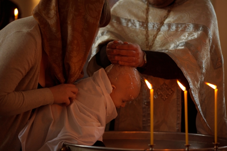 Фотосессия таинства крещения...