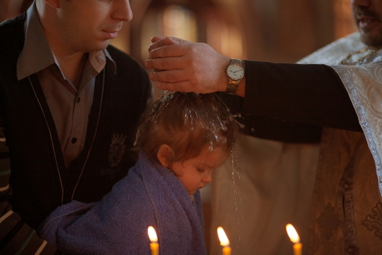 Фотосессия таинства крещения...