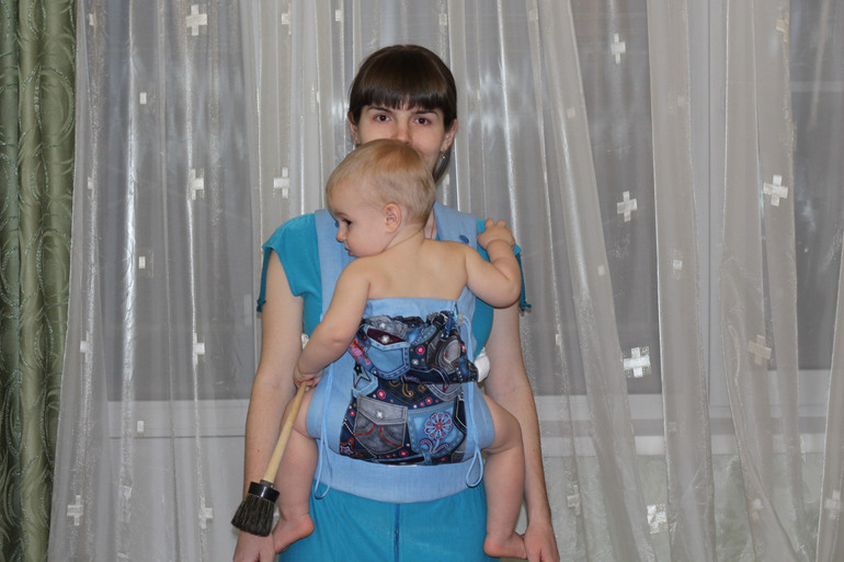 Приехал наш приз, эрго-рюкзак Дарина