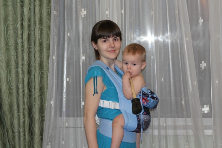 Приехал наш приз, эрго-рюкзак Дарина