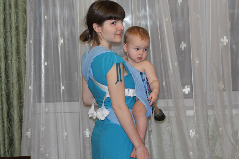 Приехал наш приз, эрго-рюкзак Дарина