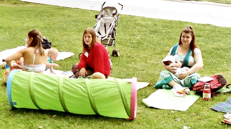 Фотоотчет со встречи мамы в парке 2 июля, Музеон.