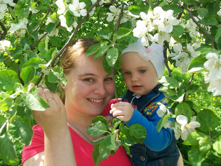 Прогулка с папой.