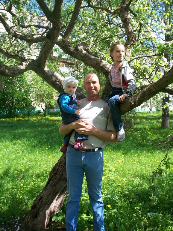 Прогулка с папой.