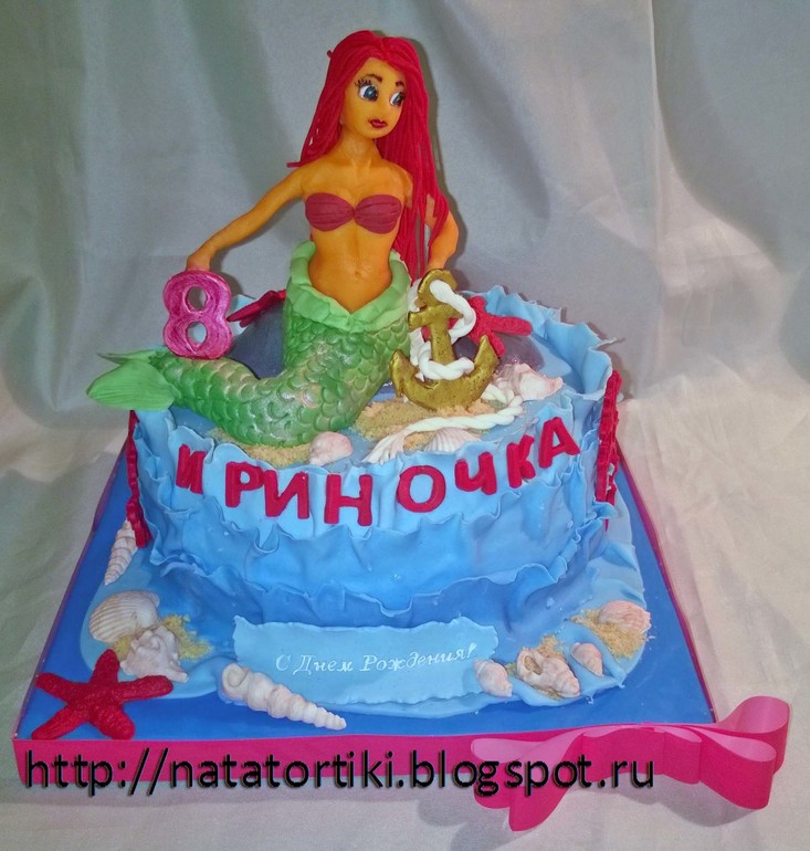 Тортик с русалочкой