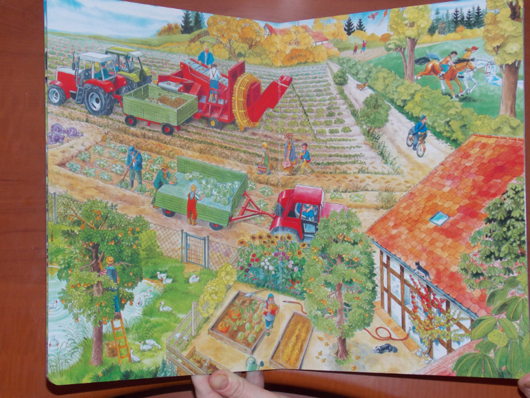 Развороты Das große Wimmelbuch vom Bauernhof by Anne Suess