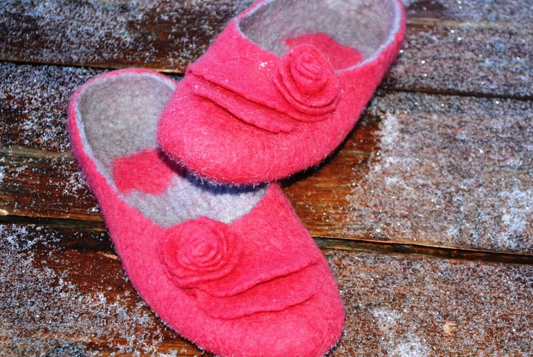 Тапочки "Розовое"