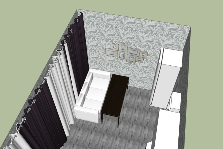 Сливово-серая кухня