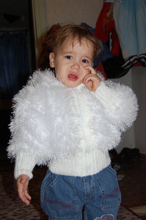 Мои курточки для сыночка из пряжи "травка"