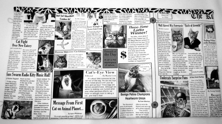 Монохромный органайзер для крючков "Кошки"