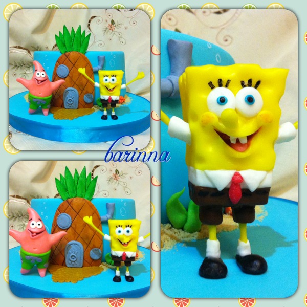 Торты детские... Спанчбоб, Винни пух и Майнкрафт)
