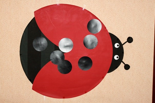 Оформление дня рождения в стиле "Божья коровка", бумажный вариант