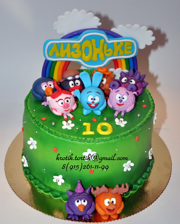 торт смешарики