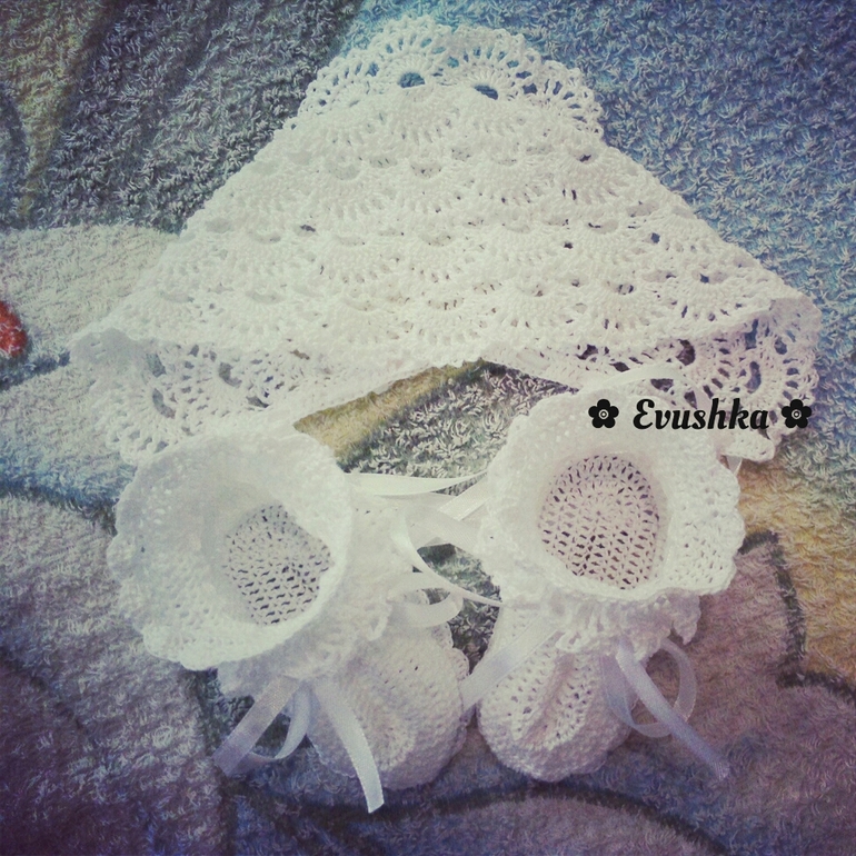 чепчик и пинеточки