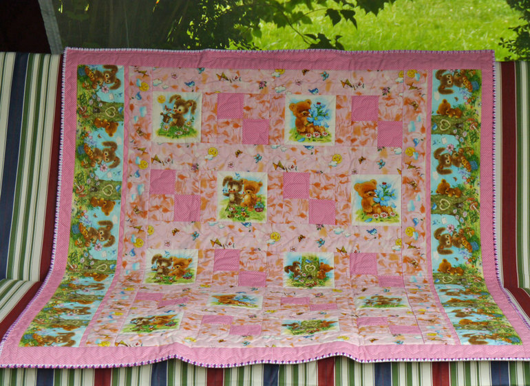 Детские лоскутные одеяла. Летняя фотосессия)