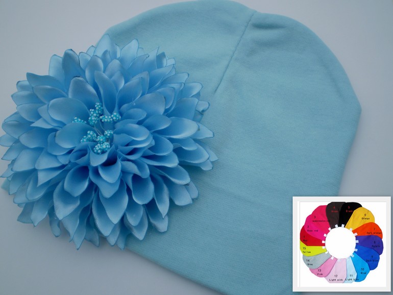 Шапочки с цветами