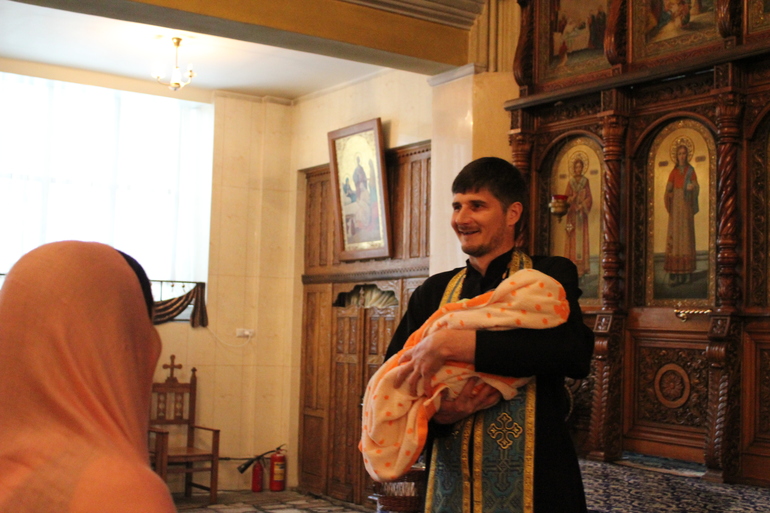 Покрестили мы нашу радость)))