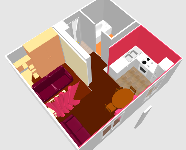 Маленькая однушка для троих.