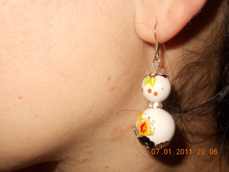 мои первые серьги)))надеюсь не последние))