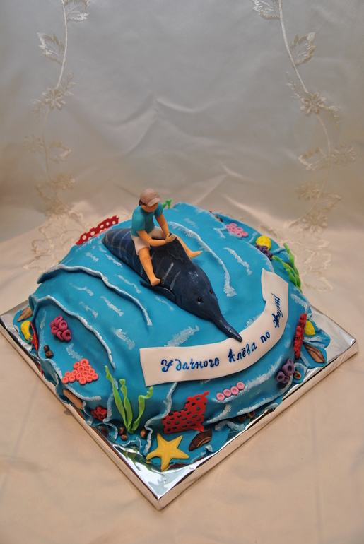 Торты мужские - "Морской", "Погоны", "Футбольный"