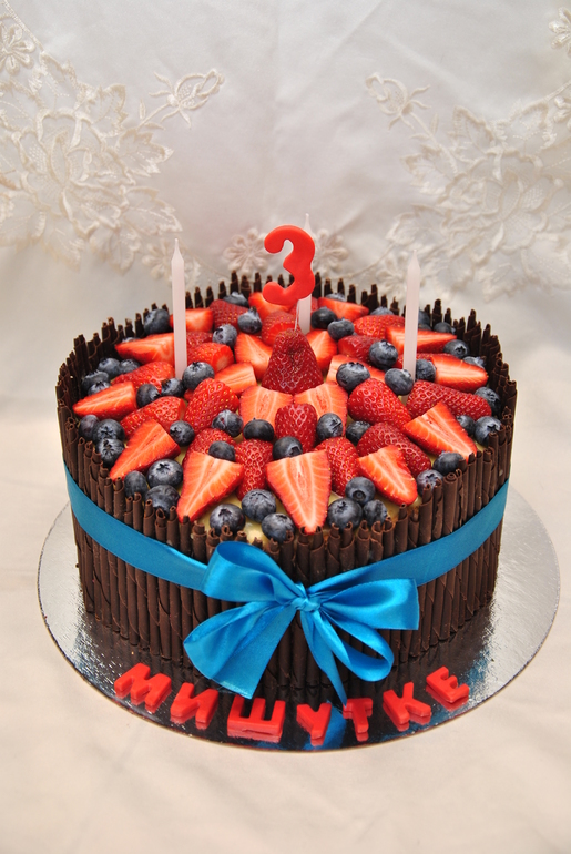 Ягодный торт-суфле для Мишутки