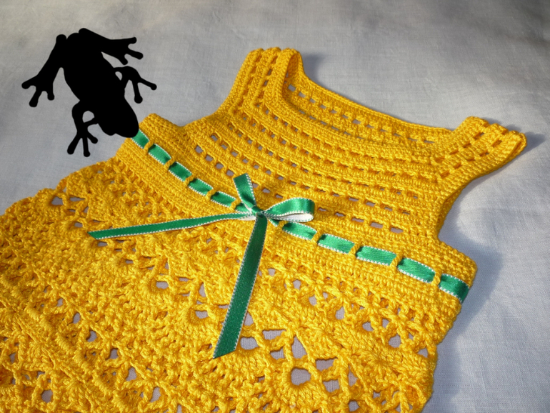 Желтая туника для девочки