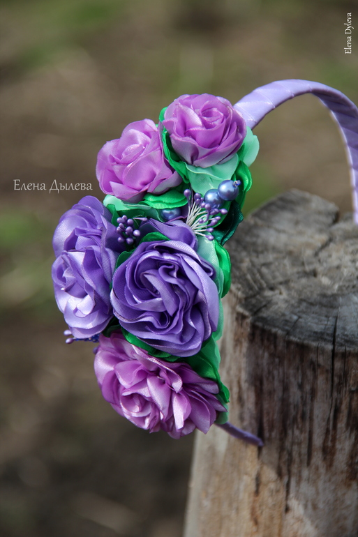 Ободок "Сиреневые грезы"