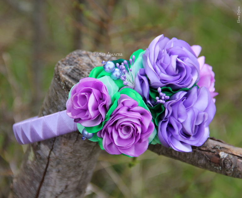 Ободок "Сиреневые грезы"