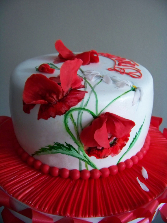 торт с маками